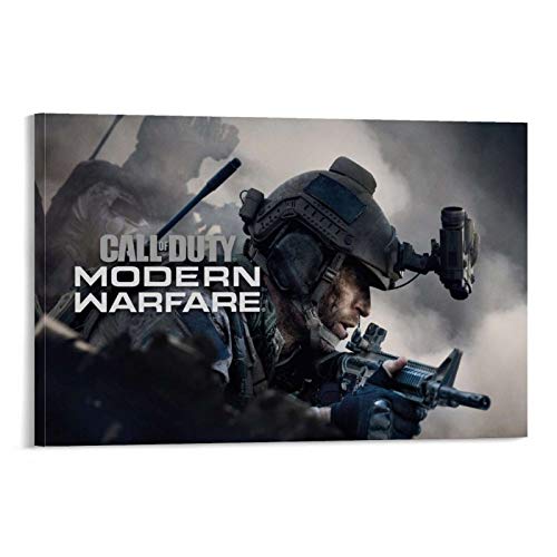 XIAOTT Póster de juego de Call of Duty Modern Warfare 6 póster decorativo lienzo de pared arte de sala de estar, dormitorio pintura 50 x 75 cm