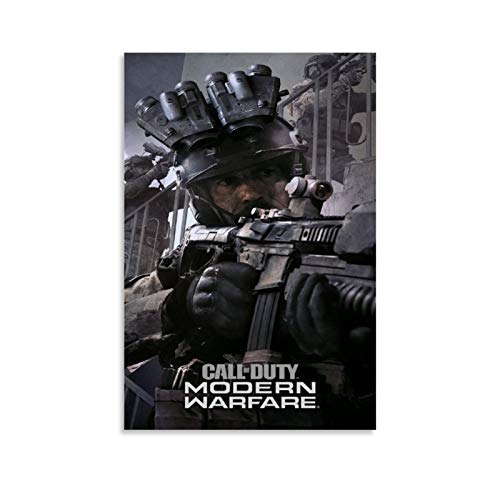 XIAOTT Póster de juegos de Call of Duty Modern Warfare 1 lienzo y arte de pared, impresión moderna para dormitorio familiar, 60 x 90 cm