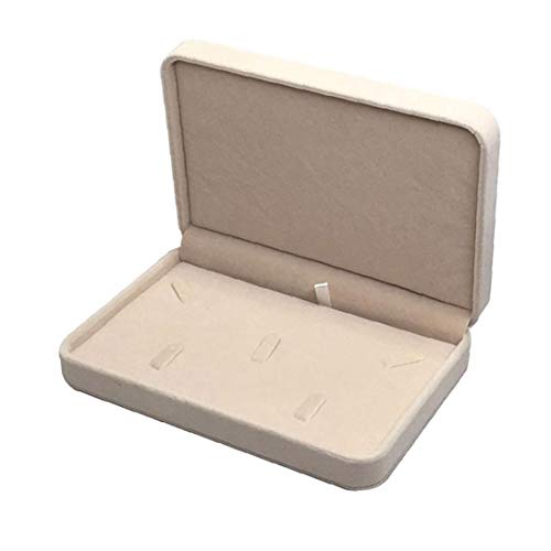 XKJFZ Franela joyería Organizador Pendientes del Collar del Anillo de la Caja del sostenedor Amarillento de joyería joyería de fantasía de Almacenamiento Caso XKJFZ Franela joyería Organizador Pendientes del Collar del Anillo de la Caja del sostenedor Amarillento de joyería joyería de fantasía de Almacenamiento Caso