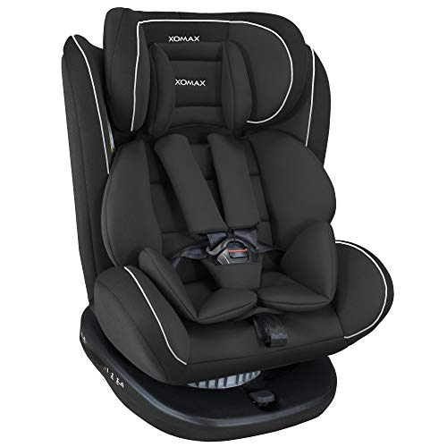 XOMAX 916 Silla de Coche Isofix giratoria 360 Grados I inclinable I Grupo 0+/1/2/3 I evolutiva 0-36 kg, 0-12 años I Funda extraíble y Lavable I ECE R44/04 XOMAX 916 Silla de Coche Isofix giratoria 360 Grados I inclinable I Grupo 0+/1/2/3 I evolutiva 0-36 kg, 0-12 años I Funda extraíble y Lavable I ECE R44/04