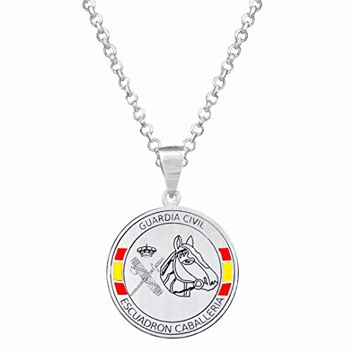 Yo Me Quedé en Casa Colgante Plata Guardia Civil Escuadrón Caballería 20mm | Colgante Plata Mujer | Collar Personalizado | Regalo Original (60) Yo Me Quedé en Casa Colgante Plata Guardia Civil Escuadrón Caballería 20mm | Colgante Plata Mujer | Collar Personalizado | Regalo Original (60)