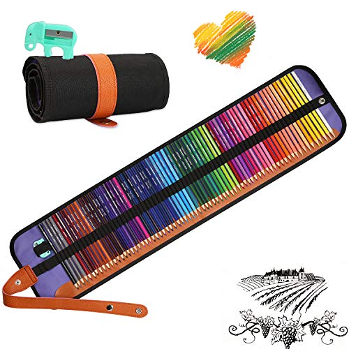 Zorara 72 pcs Lápices de Colores, Set de Lápices Colores Profesional para Colorear, Dibujar y Sombrear Ideal para Artistas, Adultos y Niños
