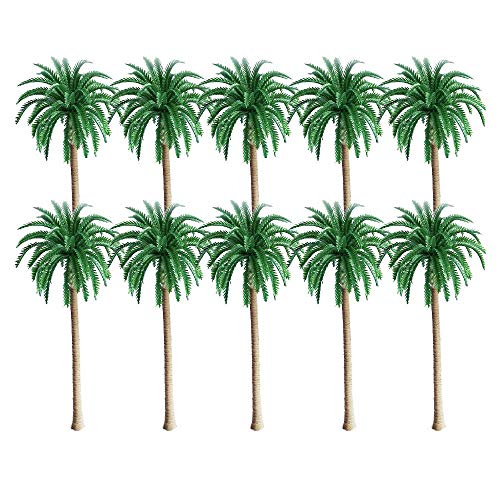 10 pcs Modelo de árboles, Palmeras De Coco Modelo, Modelo de Árbol Palmera Paisaje de Tren Plástico Verde, para Modelo Tren Ferrocarril Arquitectura Diorama Bricolaje de Paisaje (13 cm) 10 pcs Modelo de árboles, Palmeras De Coco Modelo, Modelo de Árbol Palmera Paisaje de Tren Plástico Verde, para Modelo Tren Ferrocarril Arquitectura Diorama Bricolaje de Paisaje (13 cm)