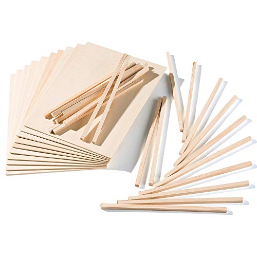 10 xA4 Madera contrachapado de 20x30 cm/1.5 mm+15 Palos Cuadrados de Madera 25 cm x 8 mmgrosor chapas de abedul lijado en ambas caras. Especial para cortes con láser, CNC, Pirograbado y Calado 10 xA4 Madera contrachapado de 20x30 cm/1.5 mm+15 Palos Cuadrados de Madera 25 cm x 8 mmgrosor chapas de abedul lijado en ambas caras. Especial para cortes con láser, CNC, Pirograbado y Calado