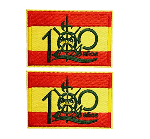 2 pcs Parche bandera 100 años Legión española 5,8x4cm