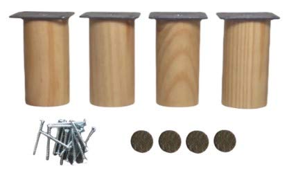 4 Patas de madera maciza para muebles 8 cm alto, con placa de montaje ya instalada piernas para muebles de baño, 4 Patas de madera maciza para muebles 8 cm alto, con placa de montaje ya instalada piernas para muebles de baño,