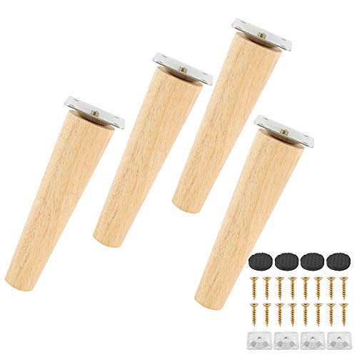 4 patas móviles de madera, patas de madera para armarios y mesas de TV, cabinet, sofá, cama, mesa de comedor, con placas de montaje y tornillos (15 cm de altura, patas rectas) 4 patas móviles de madera, patas de madera para armarios y mesas de TV, cabinet, sofá, cama, mesa de comedor, con placas de montaje y tornillos (15 cm de altura, patas rectas)