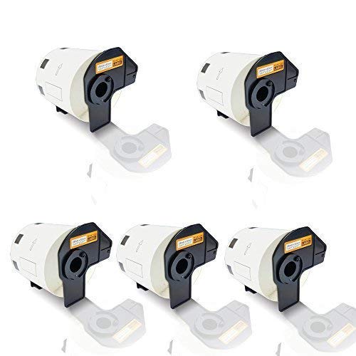 5 x Compatible etiketten-rollen pour Brother P-Touch DK-11209 p-touch qL 580 série QL 650TD QL 700 QL 710 W QL 720 NW DK11209 29 mm x 62 mm 29 x 62 mm Petit adresse Étiquettes Label Office série