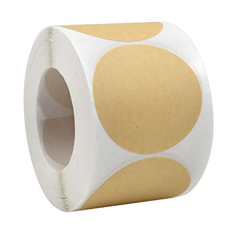 500 Piezas Pegatinas de Círculo Kraft Naturales, Kraft Marrón Etiquetas Pegatinas Adhesivas, Círculo Redondo Puntosen Blanco para La Jarra Y Etiquetas De Enlatado Bolsas Precio, 50mm 500 Piezas Pegatinas de Círculo Kraft Naturales, Kraft Marrón Etiquetas Pegatinas Adhesivas, Círculo Redondo Puntosen Blanco para La Jarra Y Etiquetas De Enlatado Bolsas Precio, 50mm