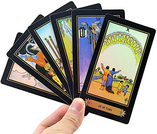 78 Newbie Tarot Tarjetas, Los Principiantes Usan El Juego De La Adivinación De Tarot-Exquisite, Adecuados para Reuniones Familiares (Inglés)