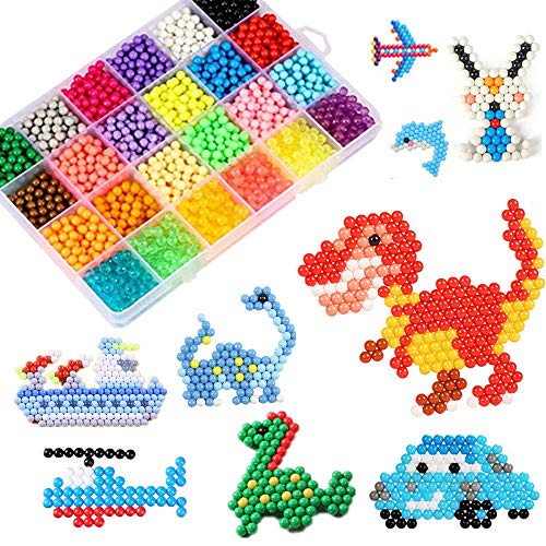 Abalorios Cuentas de Agua 4000 Perlas Kit Abalorios 24 Colors(6 Jewel) Niños DIY Educativos Artesanía Craft Kits (Niño) Abalorios Cuentas de Agua 4000 Perlas Kit Abalorios 24 Colors(6 Jewel) Niños DIY Educativos Artesanía Craft Kits (Niño)