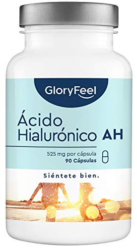 Ácido Hialurónico en cápsulas - 525mg de Acido hialuronico puro altamente concentrado - 90 Cápsulas veganas - 500-700 kDa - Probado en laboratorios - Sin aditivos y fabricado en Alemania Ácido Hialurónico en cápsulas - 525mg de Acido hialuronico puro altamente concentrado - 90 Cápsulas veganas - 500-700 kDa - Probado en laboratorios - Sin aditivos y fabricado en Alemania