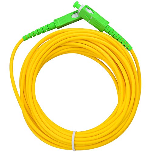 Acobonline Fiber óptica Cable SC/APC a SC/APC monomodo simplex 9/125,Operadores Movistar Jazztel Vodafone Orange Amena Masmovil Yoigo (2 M)