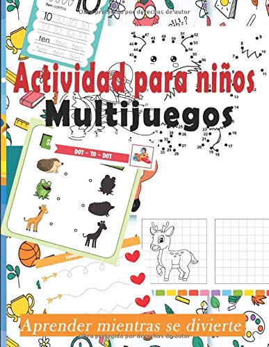 actividad para niños multijuegos aprender mientras se divierte: Para aprender y progresar mientras se divierten. Dibujo, rompecabezas, escribir letras ... matemáticas, colorear y mucho otros