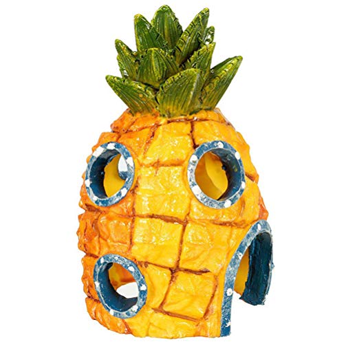 Acuario Piña Adorno Bob Esponja Piña Casa Escape Cueva Esponja Casa Acuario Caja Paisaje Dibujos Animados Deco Casa de Resina Segura para decoración de acuarios Acuario Piña Adorno Bob Esponja Piña Casa Escape Cueva Esponja Casa Acuario Caja Paisaje Dibujos Animados Deco Casa de Resina Segura para decoración de acuarios