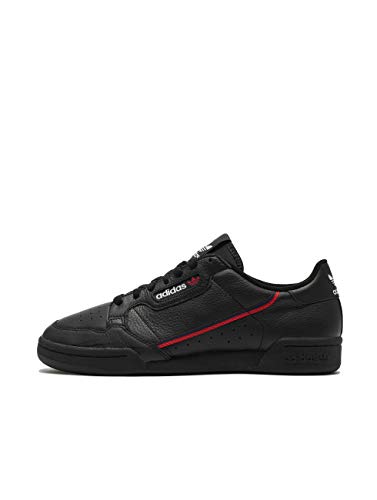 Adidas Continental 80, Zapatillas de Gimnasia Hombre, Negro (Core Black/Scarlet/Collegiate Navy), 44 2/3 EU