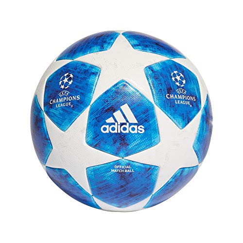 Adidas Finale 18 - Balón de fútbol Oficial para Hombre, Color Blanco, Fooblu/Brcyan, 5