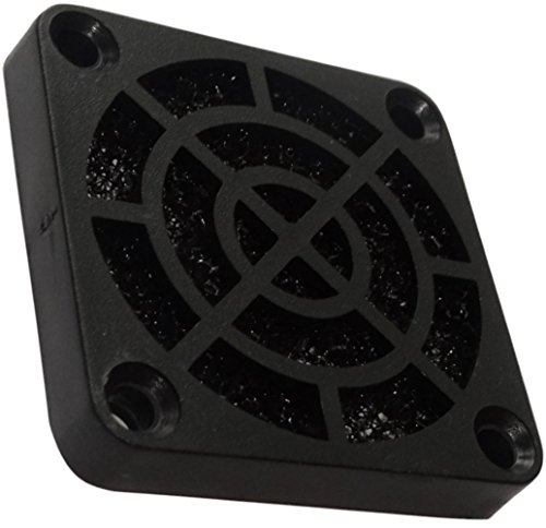 AERZETIX: 2 x Rejilla Negra de protección C15113 40x40mm ventilación con Filtro 45ppi de Polvo para Ventilador de Caja de Ordenador PC
