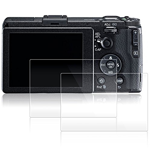 AFUNTA Protectores de Pantalla para Ricoh GR II, 2 Pack Películas Anti-Rayas de Vidrio Temperado para Cámaras Digitales DSLR AFUNTA Protectores de Pantalla para Ricoh GR II, 2 Pack Películas Anti-Rayas de Vidrio Temperado para Cámaras Digitales DSLR