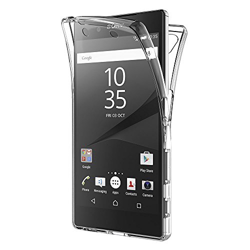 AICEK Funda Sony Xperia Z5, Transparente Silicona 360°Full Body Fundas para Sony Z5 Carcasa Silicona Funda Case (5,2 Pulgadas) AICEK Funda Sony Xperia Z5, Transparente Silicona 360°Full Body Fundas para Sony Z5 Carcasa Silicona Funda Case (5,2 Pulgadas)