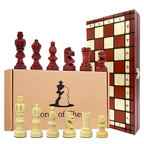 Ajedrez de Madera Tablero 35x35 cm - Juego de Ajedrez para Niños y Adulto Profesional Piezas Grande Ajedrez de Madera Tablero 35x35 cm - Juego de Ajedrez para Niños y Adulto Profesional Piezas Grande