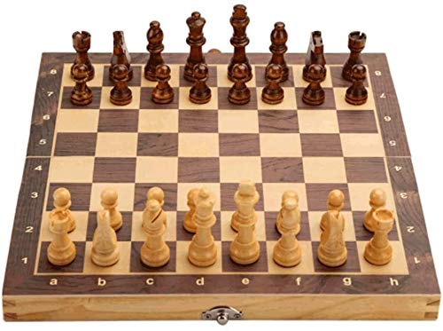 Ajedrez para tablero harry potter juegos Juegos de tablero Juego de ajedrez de madera magnético con la pieza de ajedrez de placa plegable y las ranuras de almacenamiento, incluyen 2 reinas adicionales