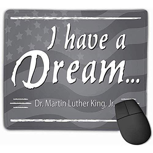 Alfombrilla de ratón Que he soñado Martin Luther King jr Día Media página Pizarra Bandera Americana Geométrica Rectángulo Goma Mousepad 30X25CM Alfombrilla de ratón Que he soñado Martin Luther King jr Día Media página Pizarra Bandera Americana Geométrica Rectángulo Goma Mousepad 30X25CM