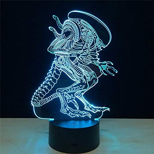 Alien Monster Night Light Lámpara de Mesa Creativa Luz de Navidad Ilusión Decoración Luz de Noche Luz de niños