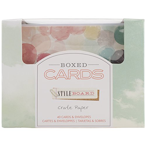 American Crafts Crate Paper A2 Cards & Envelopes (42.5"X5.5") 40/Pkg-Styleboard