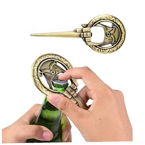 Amoyer Juego de Tronos Canción de Hielo y Fuego Cerveza abridor Mano del Rey abrebotellas Regalo del Partido de Boda al por Mayor de cumpleaños Amoyer Juego de Tronos Canción de Hielo y Fuego Cerveza abridor Mano del Rey abrebotellas Regalo del Partido de Boda al por Mayor de cumpleaños
