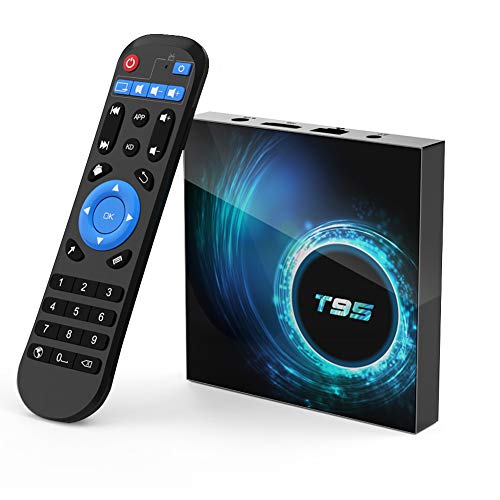 Android TV Box, TUREWELL Android 10.0 Allwinner H616 Quadcore 4GB RAM 32GB ROM Mali-G31 MP2 GPU Soporte 6K 3D 1080P 2.4GHz WiFi 10/100M Ethernet DLNA HDMI 2.0 H.265 Smart TV Box