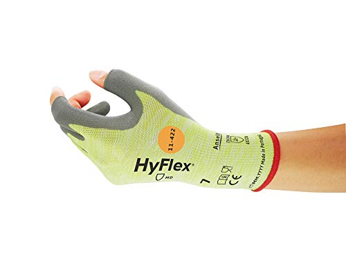 Ansell HyFlex 11-422 Guante protección contra cortes y mecánica, Tamaño 8 (12 Pares)