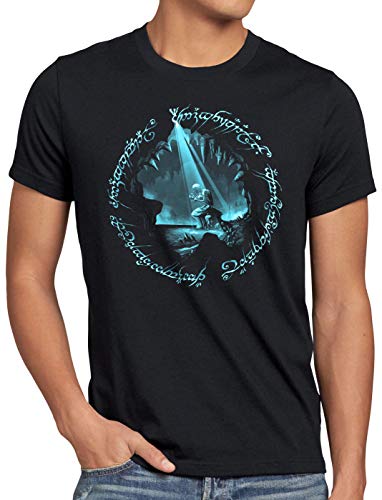 A.N.T. Anillo Precioso Camiseta para Hombre T-Shirt Anillo Tierra Media, Talla:M