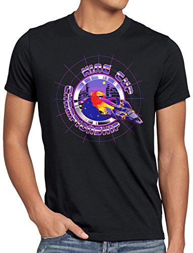 A.N.T. King Cup Champion Camiseta para Hombre T-Shirt Captain Falcon fzero, Talla:L