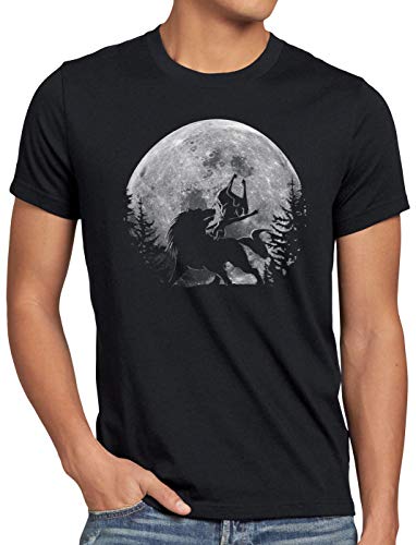 A.N.T. Lobo Link Midna Luna Camiseta para Hombre T-Shirt Twilight Princess, Talla:L