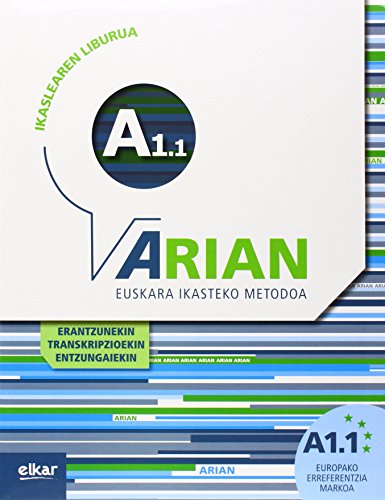 Arian A1.1. Ikaslearen liburua: (Erantzunak eta transkripzioak + CD audioa)