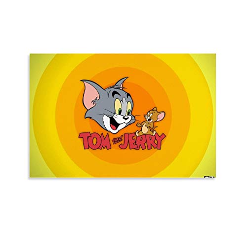 Art Prints - Impresión artística para pared (50 x 75 cm), diseño de Tom y Jerry