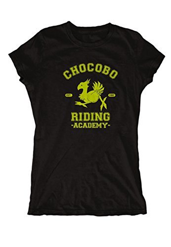Artshirt Factory Chocobo Riding Academy Girlie Negro XXL