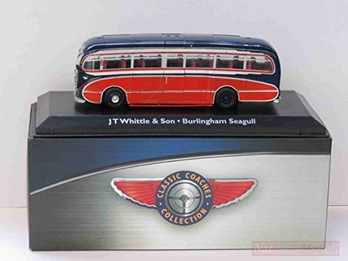 Atlas Burlingham Seagull JT Whittle & Son Classic Coaches Bus Collection 1:72 Die Cast Compatible con