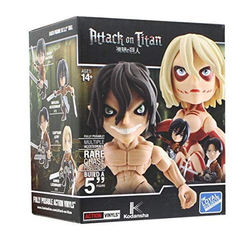 Attack on Titan Blind Box 3" Action Vinyls Series 1, Sealed Case of 12 Attack on Titan Blind Box 3" Action Vinyls Series 1, Sealed Case of 12