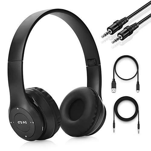 Audífonos Inalámbricos Bluetooth, Auriculares Bluetooth Diadema Plegables HiFi con Micrófono Incorporado y Control de Volumen,Auriculares con Cancelación de Ruido para iPhone/iPad/Android/PC/Huawei