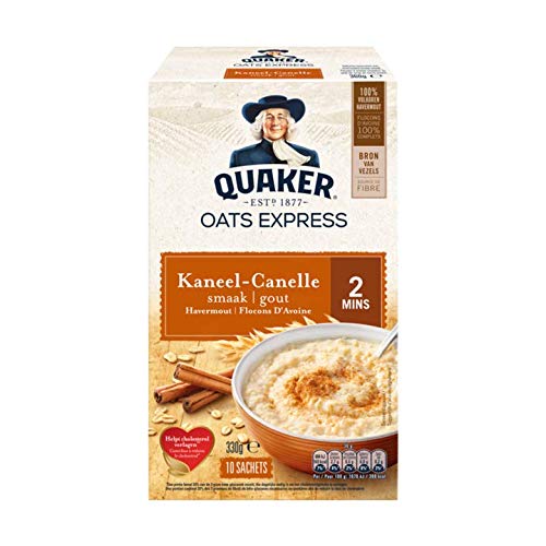 Avena Con Canela | Quaker | Canela De Avena 10 x 33g | Peso total 330 gramos