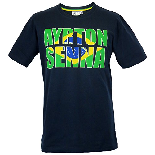 Ayrton Senna Camiseta de Brazil Azul, azul, xx-large