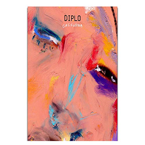 AZTeam Diplo California Feat Trippie Redd Rap Music Album Poster Art Canvas Home Room Impresión De Pared Decoración Arte De Pared para Decoración De Pared-40X60Cm Sin Marco