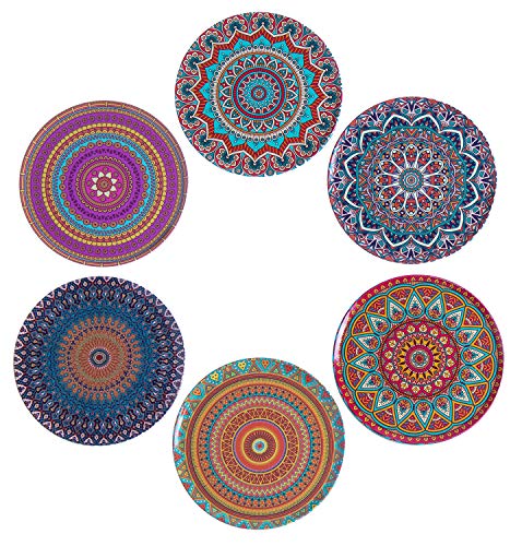 BABEL ARTESANIA Posavasos (Set de 6) - Regalos Originales Decorativos para café, Cocina, uno Drink, Taza, Vino, Tazas, Vasos, Cristal- Juego de mesas, Base Corcho para Mesa de Madera (Mándala) BABEL ARTESANIA Posavasos (Set de 6) - Regalos Originales Decorativos para café, Cocina, uno Drink, Taza, Vino, Tazas, Vasos, Cristal- Juego de mesas, Base Corcho para Mesa de Madera (Mándala)