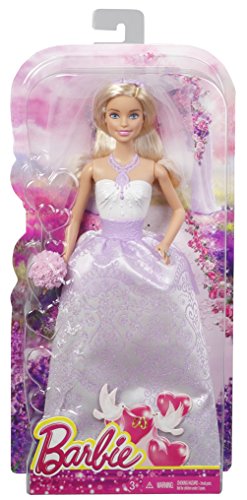 Barbie - Muñeca, Traje de Novia, Color Blanco (Mattel DHC35)