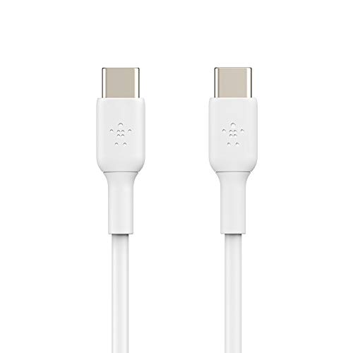 Belkin Boost Charge - Cable de Carga Rápida Usb-C a Usb-C Para Note 10, S10, Pixel 4, Ipad Pro, Nintendo Switch y Otros, 1 M, Color Blanco