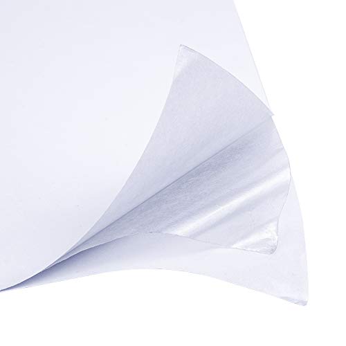 BENECREAT 18 PCS Papel Adhesivo de Cinta de Doble Cara, A4(29x21cm) Hoja Adhesiva Tranparente para Manualidad, Reparación y Decoración