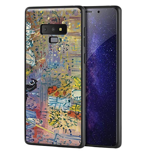 Berkin Arts Jean Dufy para Samsung Galaxy Note 9/Caja del teléfono Celular de Arte/Impresión Giclee UV en la Cubierta del móvil(Cavalli In Freedom)