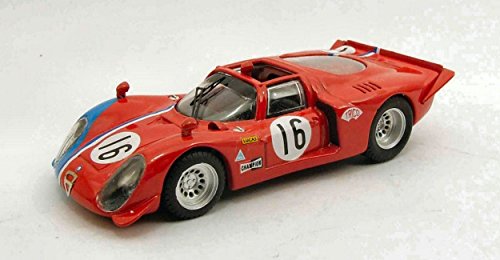 Best Model BT9464 Alfa Romeo 33.2 Spyder N.16 Ring 1969 PILETTE-SLOTEMAKER 1:43 Compatible con